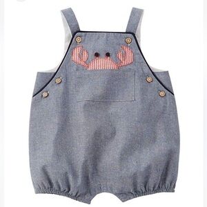 Mud Pie Chambray Crab Bubble Tomper